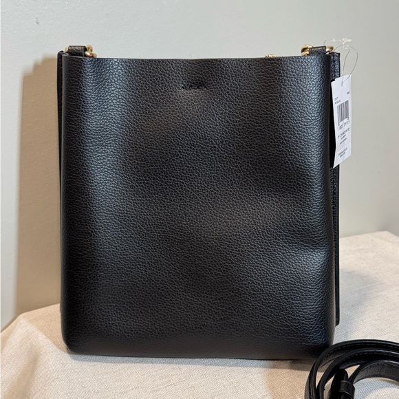 Coach Mollie Bucket 22 Black and Red Leather Bag - Picture 3 of 11